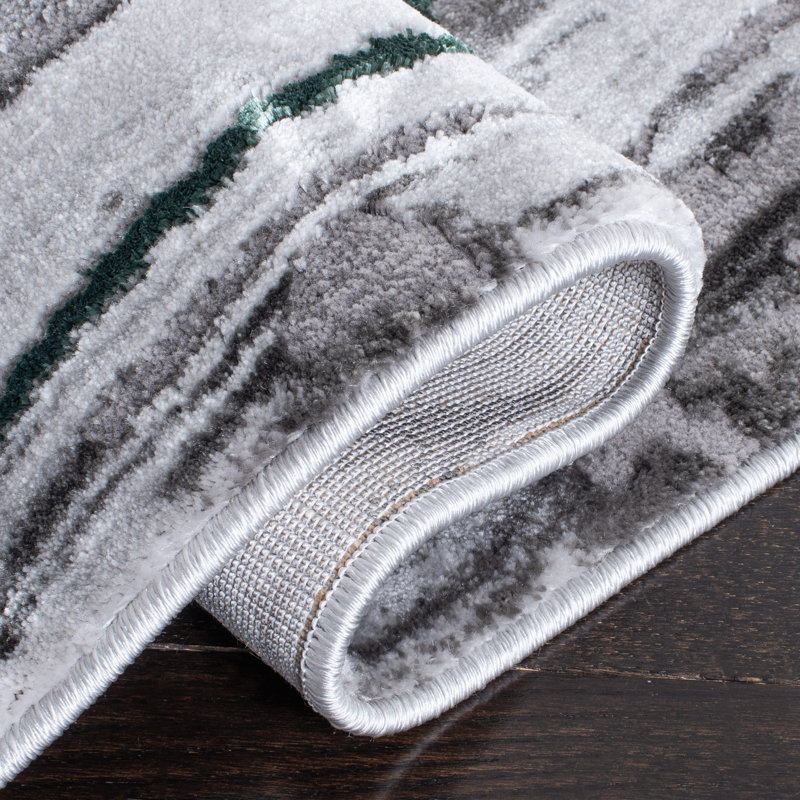 Wrought Studio Fluery Gray/Green Rug Wayfair